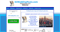 Desktop Screenshot of djweddingmusic.com