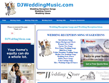 Tablet Screenshot of djweddingmusic.com